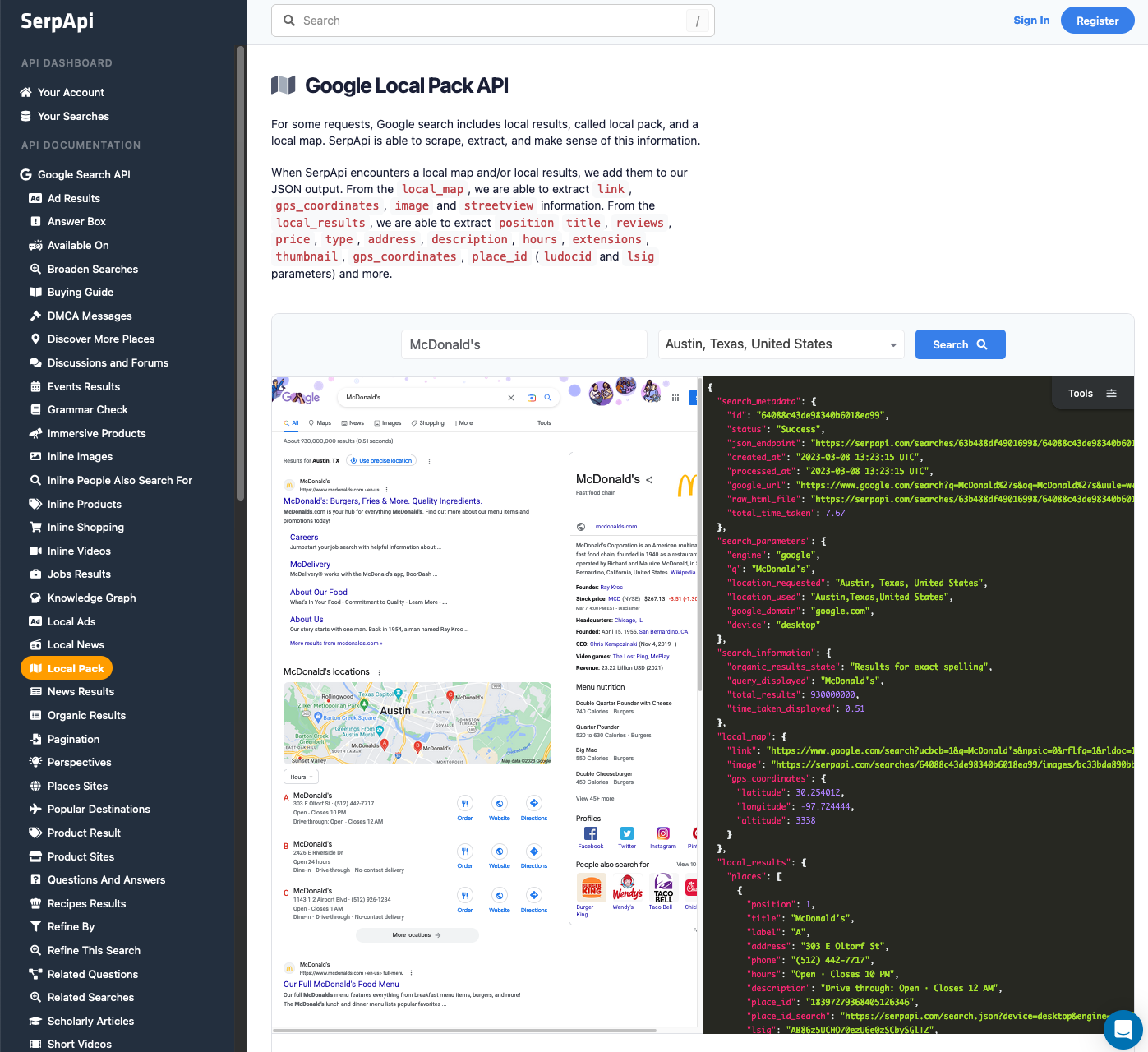 How to Scrape Google Local Pack Results